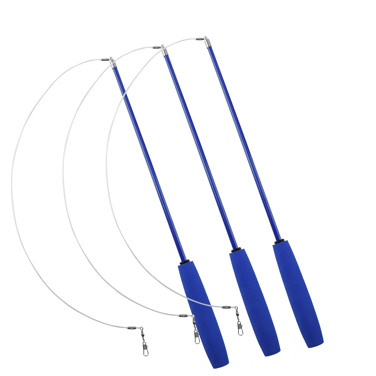 Cat Teaser Wands Three-section Telescopic Fishing Pole Toys