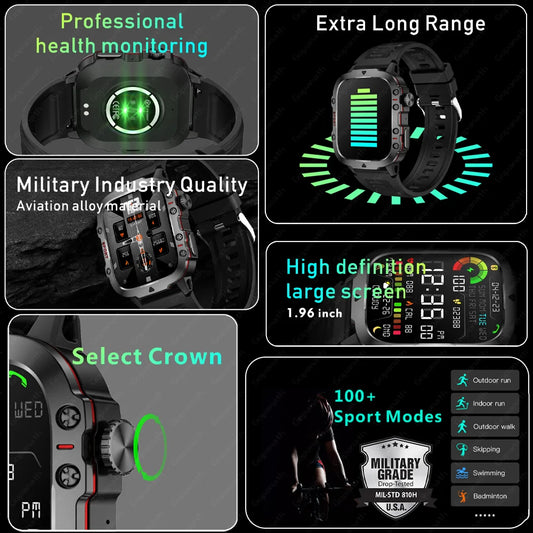3ATM Waterproof Sport Fitness Smart Watch