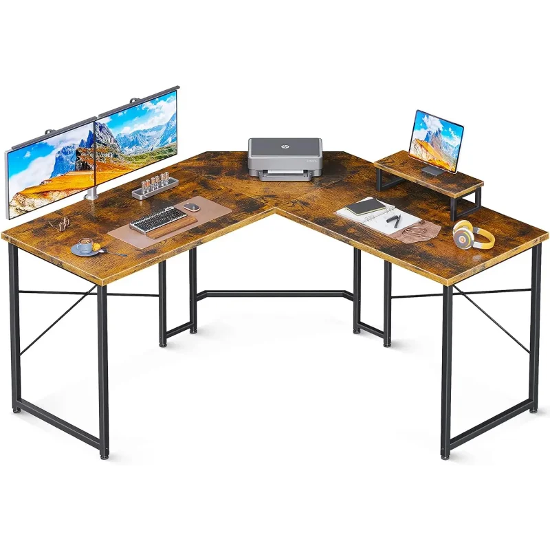 51 Inch L Shaped Gaming Computer Desk