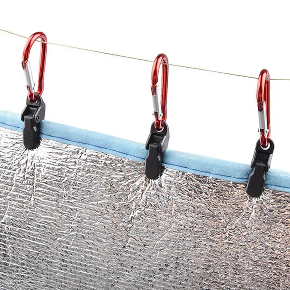 20Pcs Awning Clamp Hiking Tarp Clips