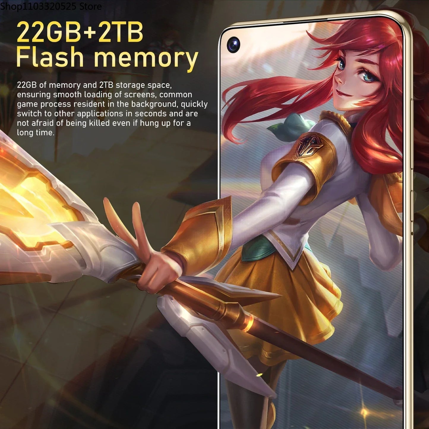 5G 7.3-inch high-definition Android 14 smartphone