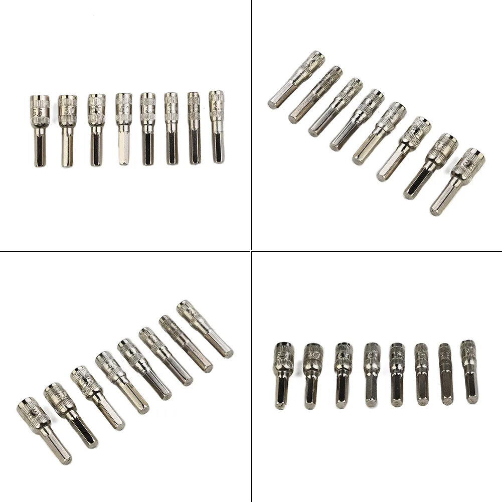8pcs 6 Point H4 Hex Socket Screwdriver Bit Set