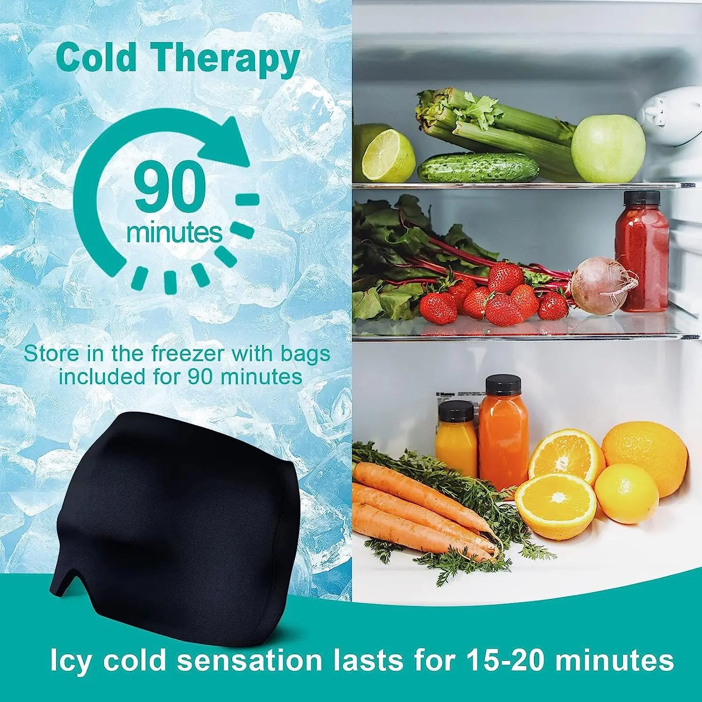 headache hat Gel Hot Cold Therapy Ice Cap