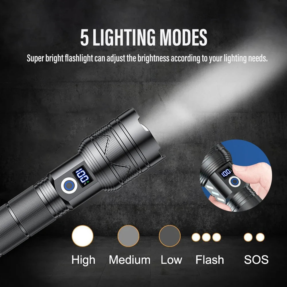 High Power Long Range LEP Flashlight