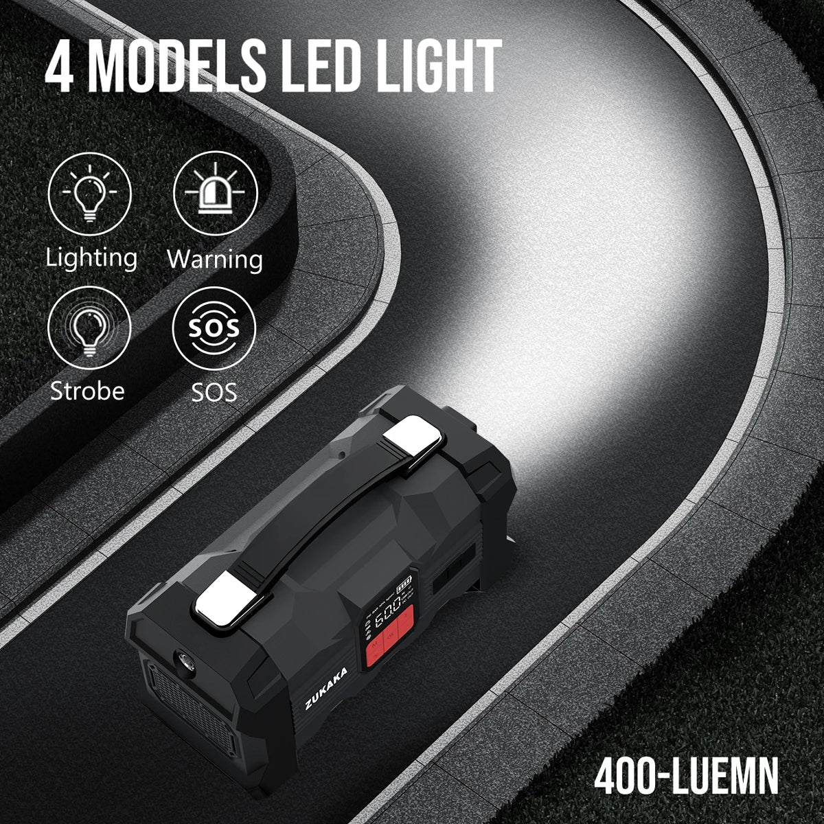 4000A Jump Starter with Air Compressor Power Bank