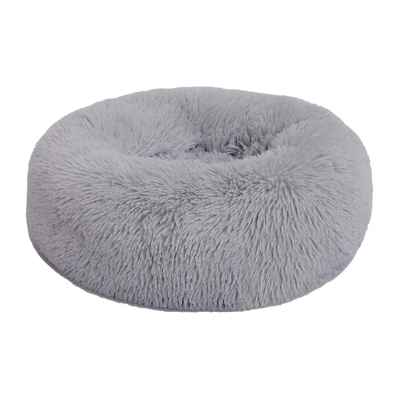 Cat Kennel Plush Round Winter Warm Bed