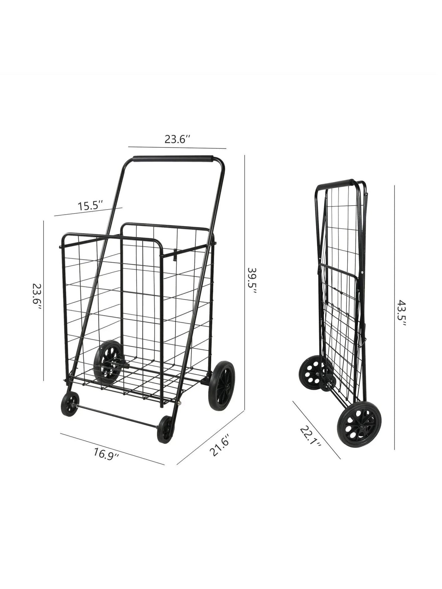 Folding Laundry Travel Shopping Cart