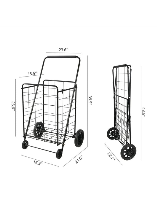 Folding Laundry Travel Shopping Cart