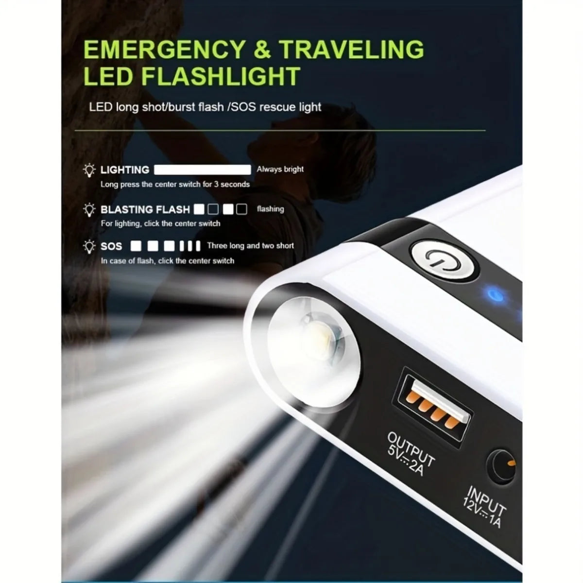 12V 600A Car Jump Starter Emergency Battery Booster
