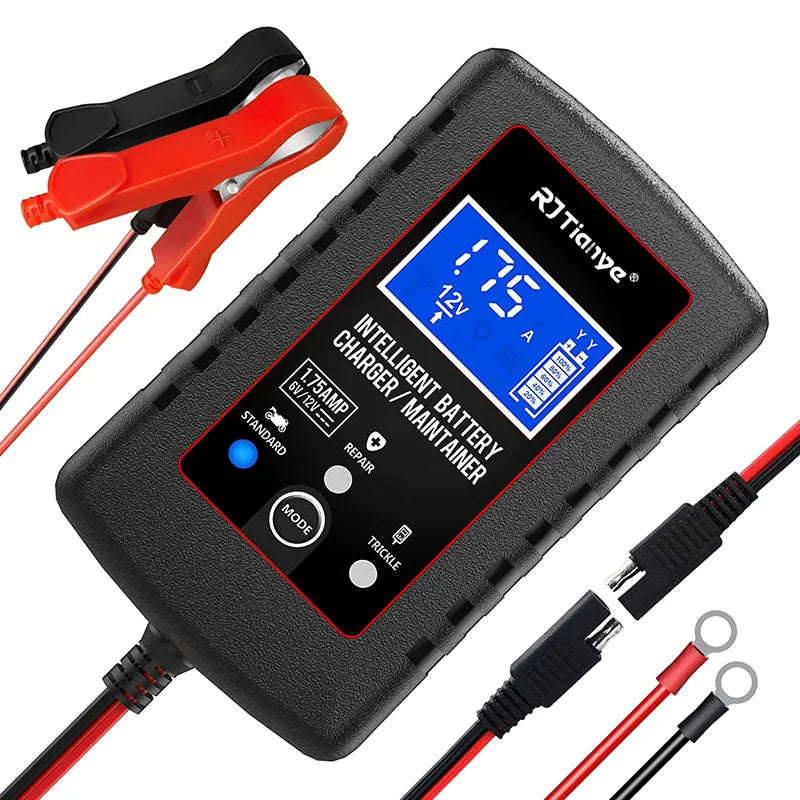 6V 12V 2A Smart Automatic Float Battery Charger