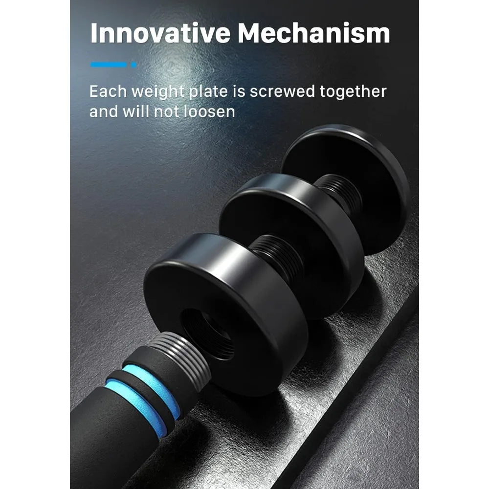 Adjustable Black Coated Weight Set