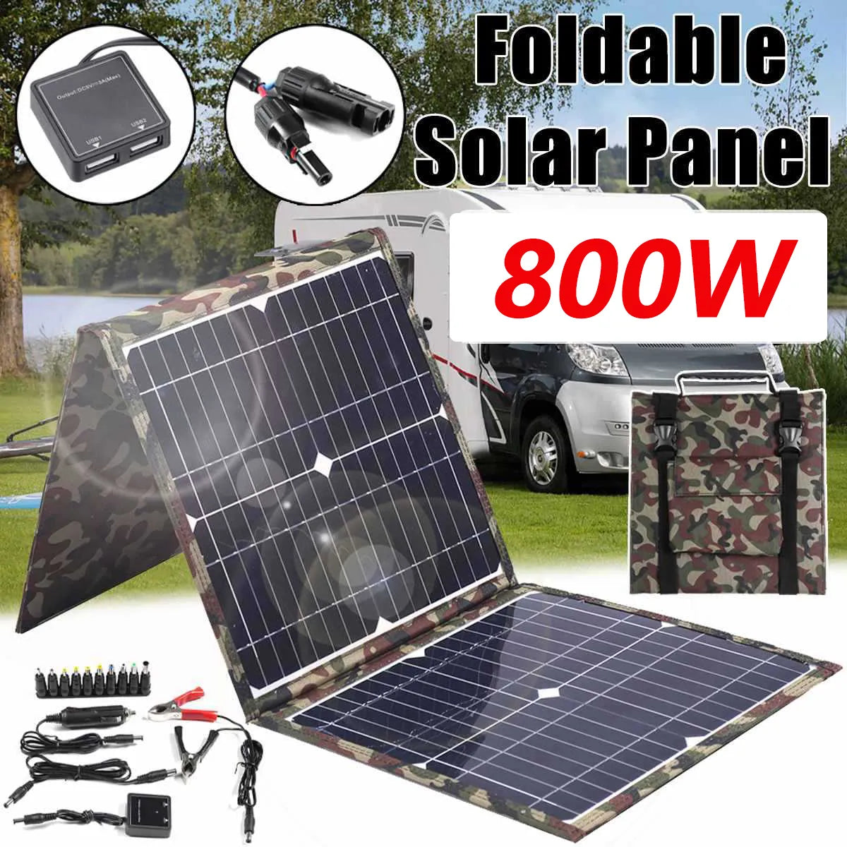 800W Foldable Solar Power Station