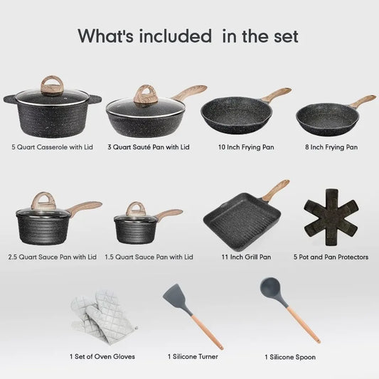 20PCS Pots and Pans Set