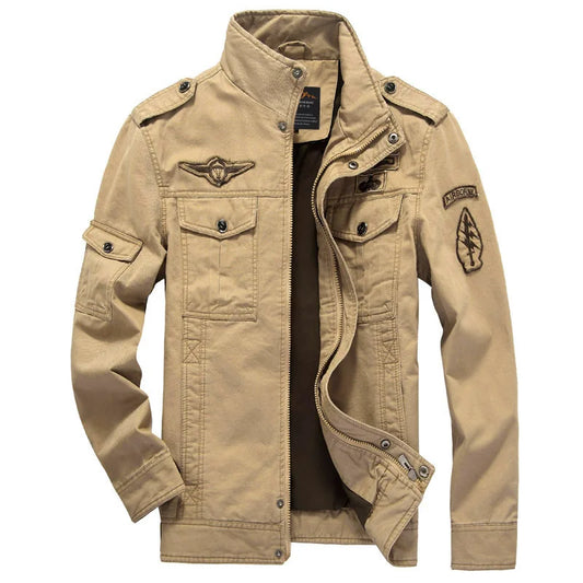 Men's Casual Cotton Military Jacket