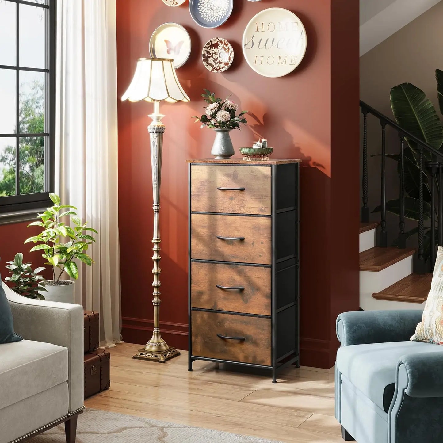4-Drawer Fabric Dresser