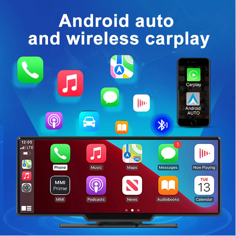 10.26 inch Carplayer Android Anto Car GPS Navigation