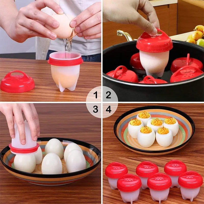 Silicone Egg Boiler Steamer