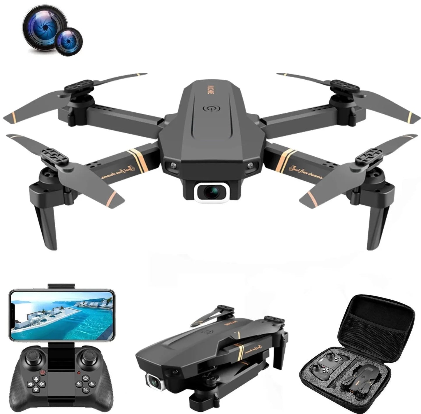 k HD Wide Angle Camera V4 Rc Drone