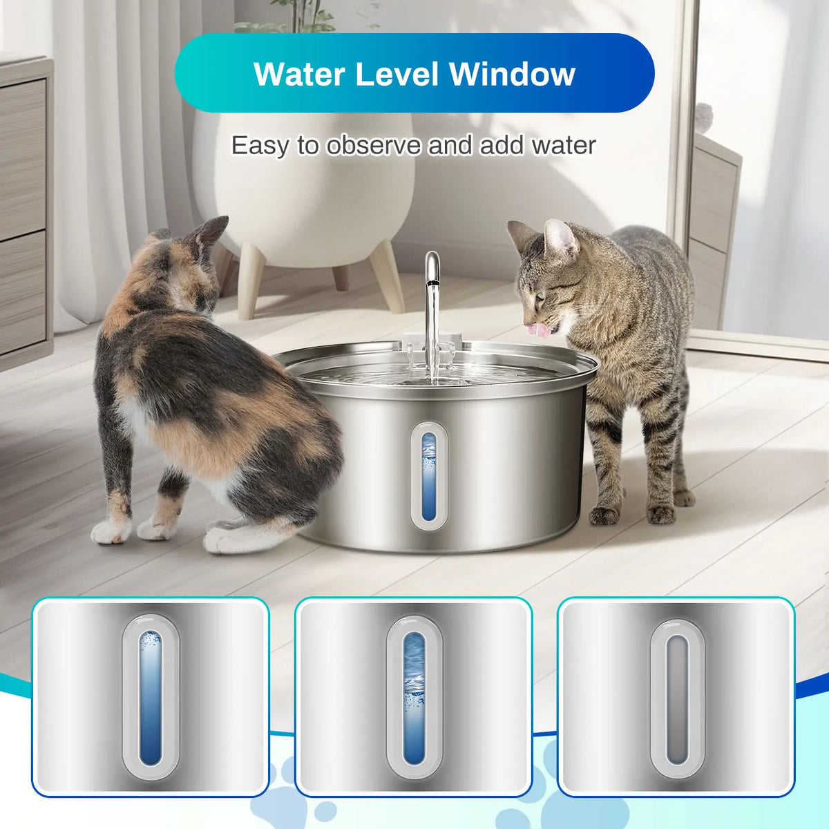 Cat Water Fountain 108oz/3.2L