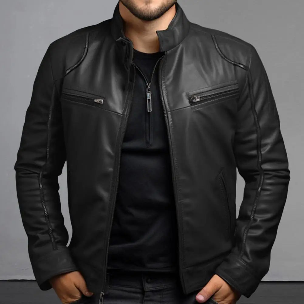 Men's Faux Leather Jacket