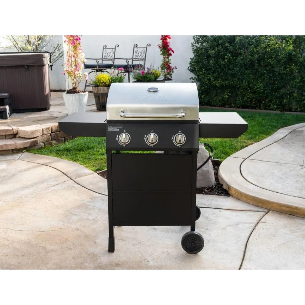 3 Burner Propane Barbecue Gas Grill