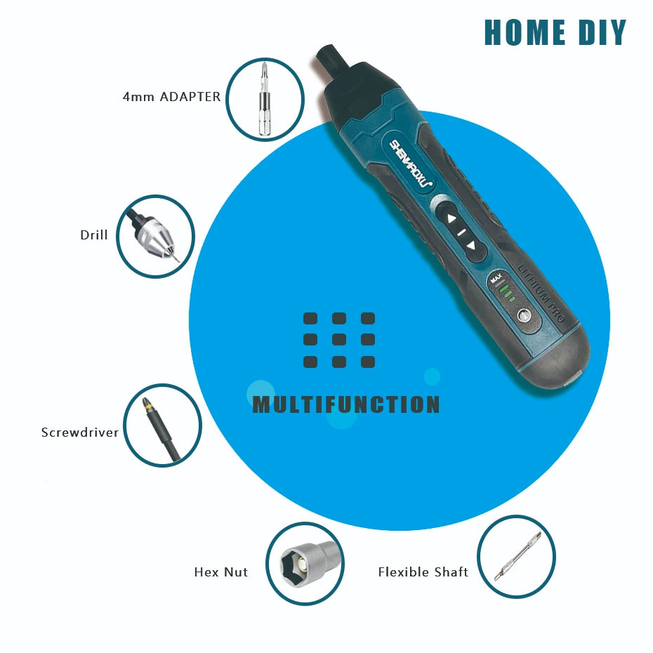 Cordless Electric Screwdriver Mini Drill
