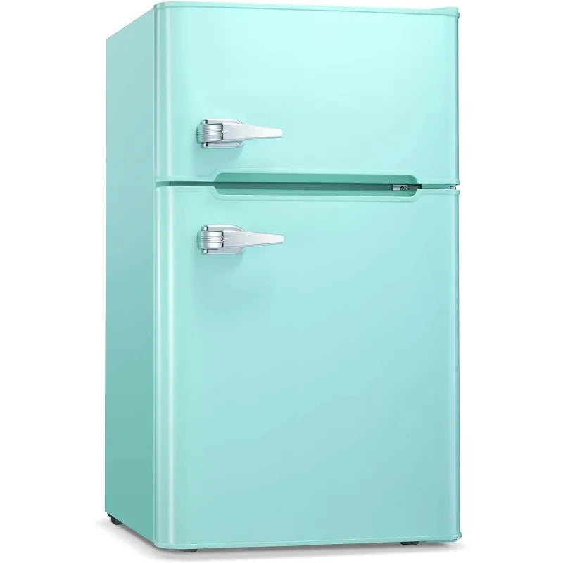 Mini Retro Fridge with Freezer