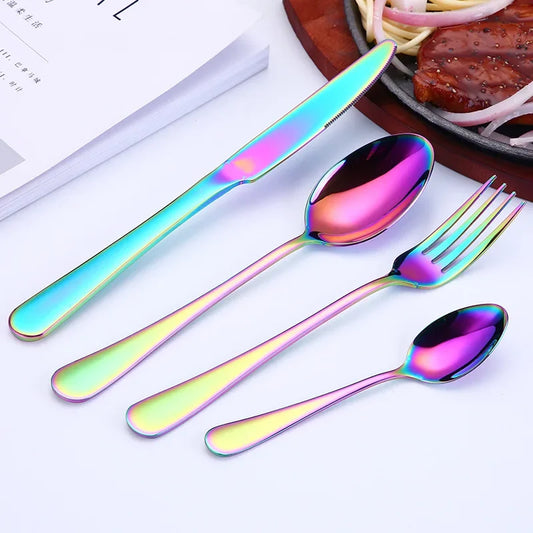 16Pcs Stainless Steel Silverware Dinnerware Set