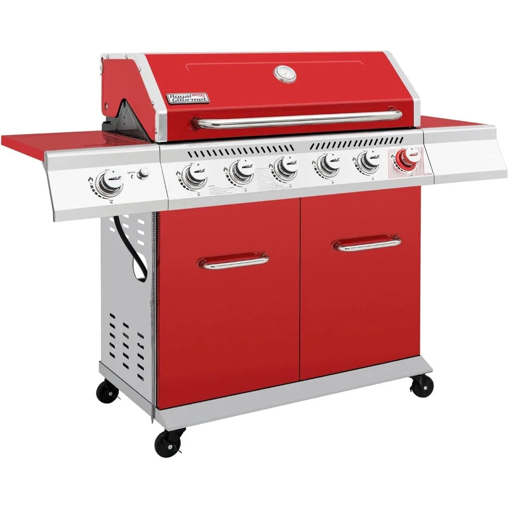 6-Burner Propane Gas Grill with Sear Burner