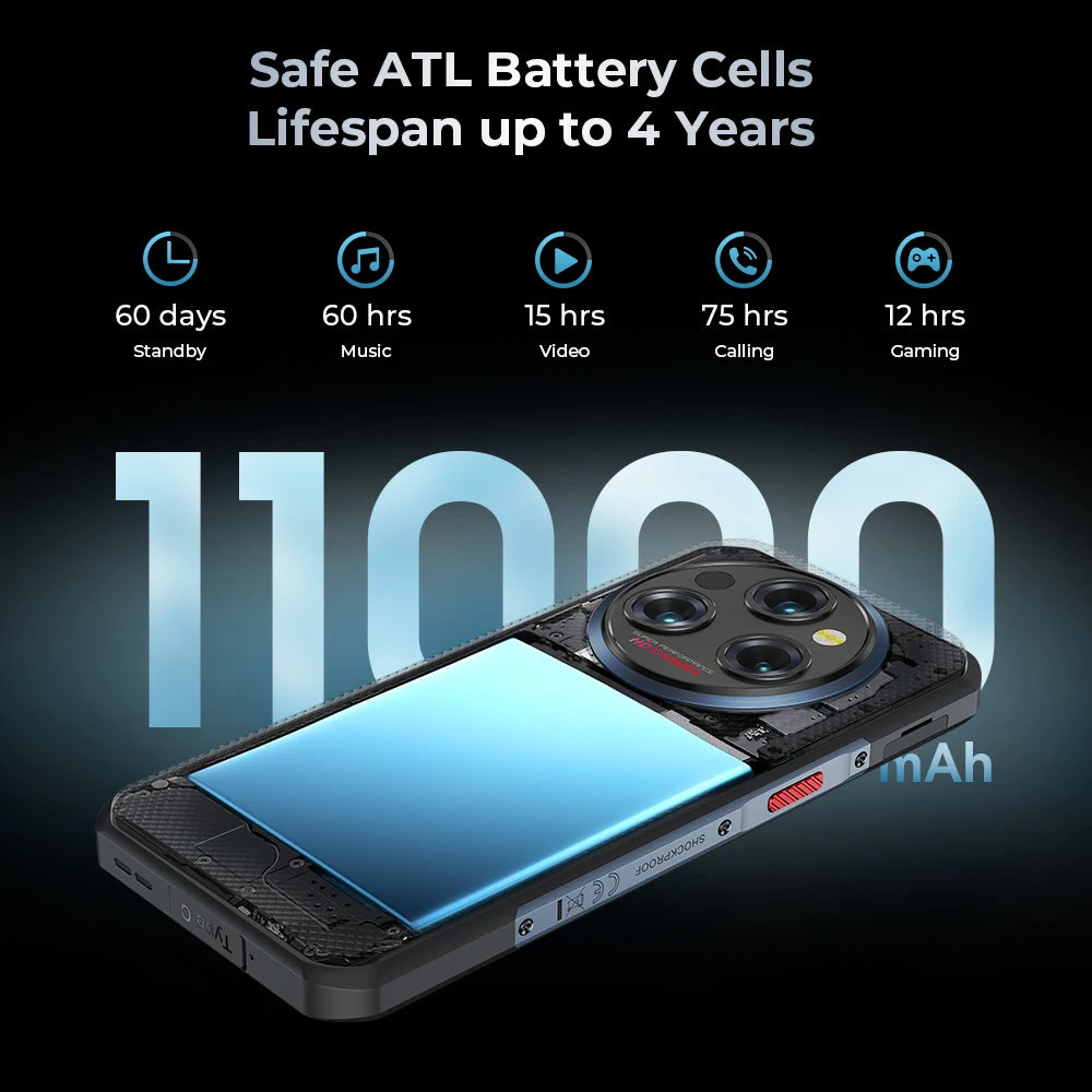 WP35 11000mAh 5G Rugged Smartphone