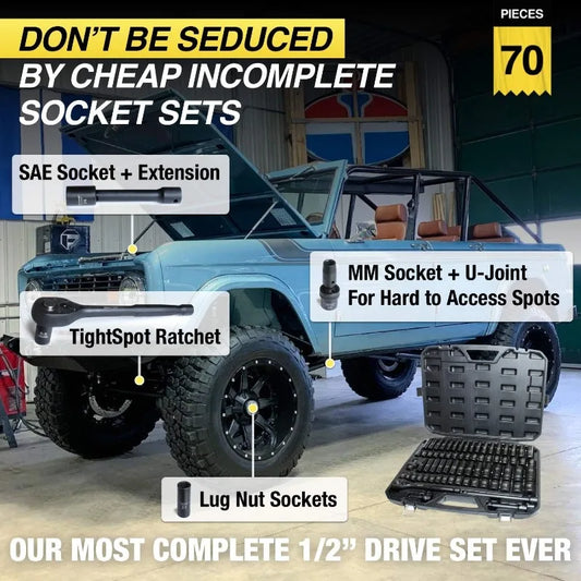 1/2" Drive 70pc Impact Socket  SET