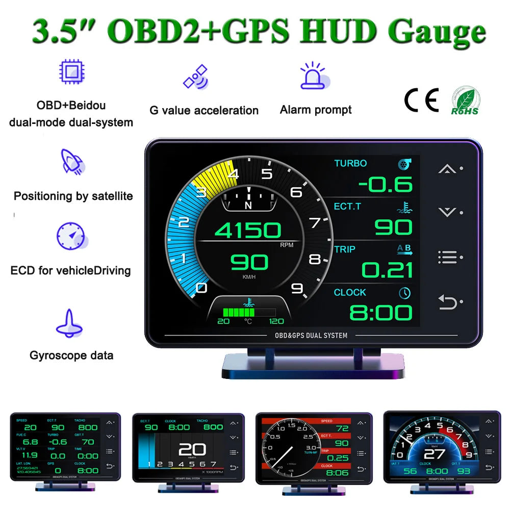 Car Digital Head Up Display HUD Speedometer