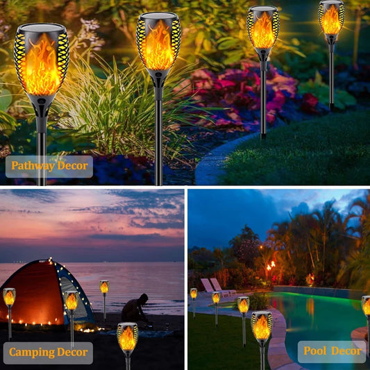 96 LED Outdoor Solar Torch Lights