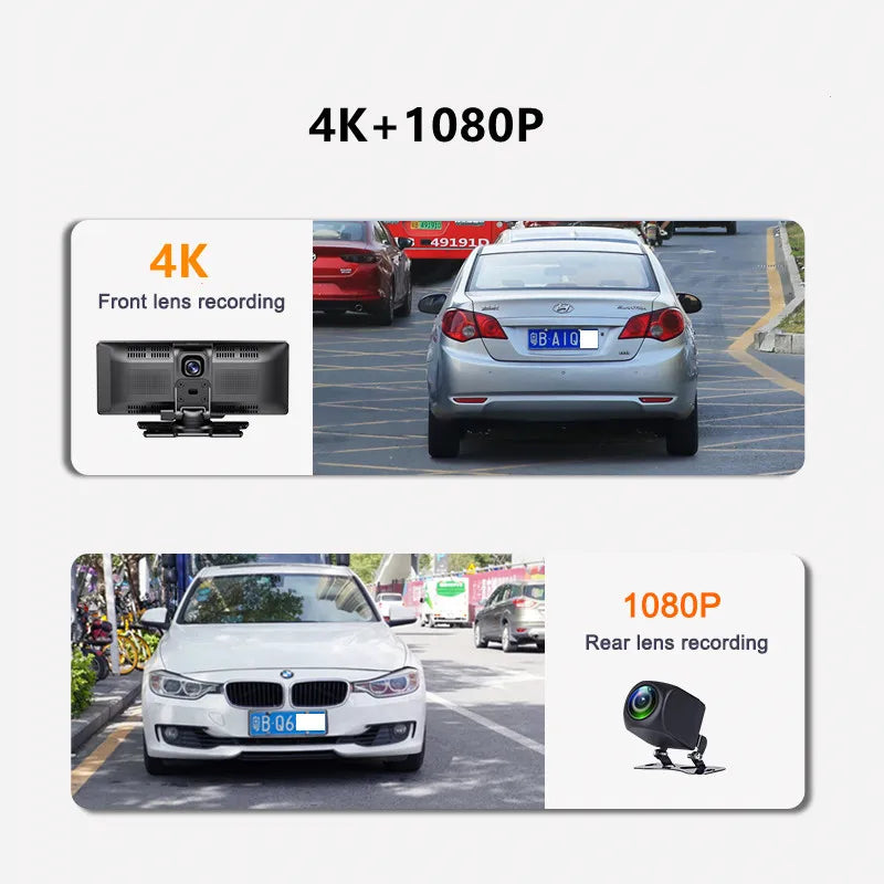 10.26 Inch Dash Cam Rearview Camera GPS Navigation