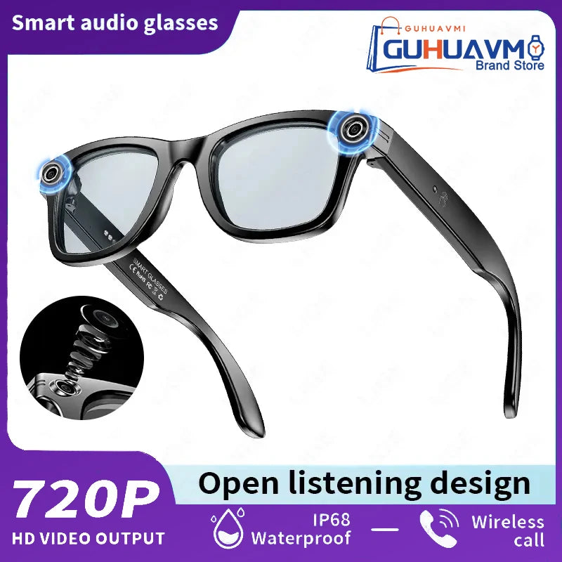 AI Smart Glasses with 8MP Camera