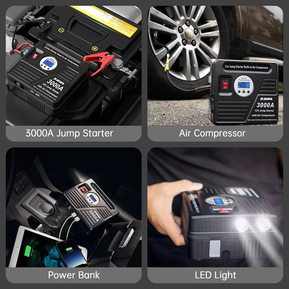 2000A 3000A Car Jump Starter Device
