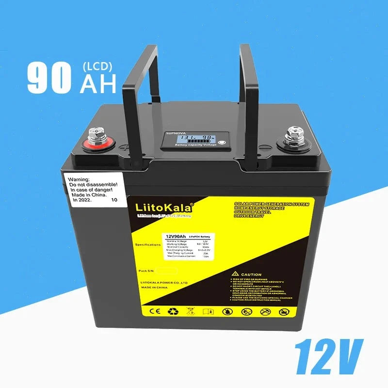 12.8V 90Ah LiFePO4 Battery Pack