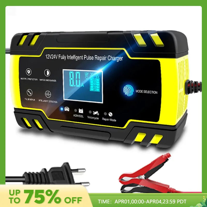 12/24V Smart Car Automatic Battery Charger