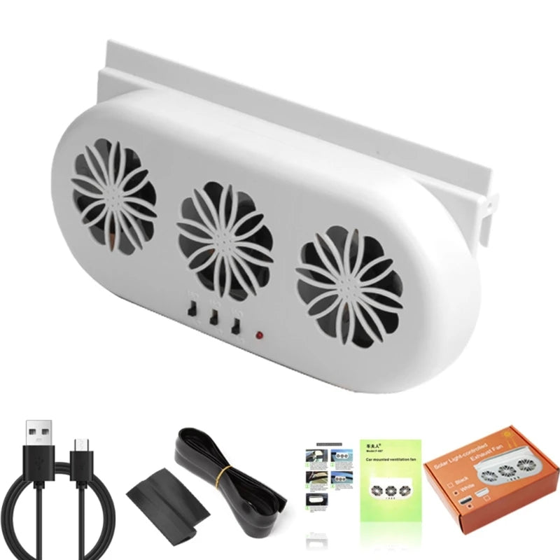 Solar Car Window Fan