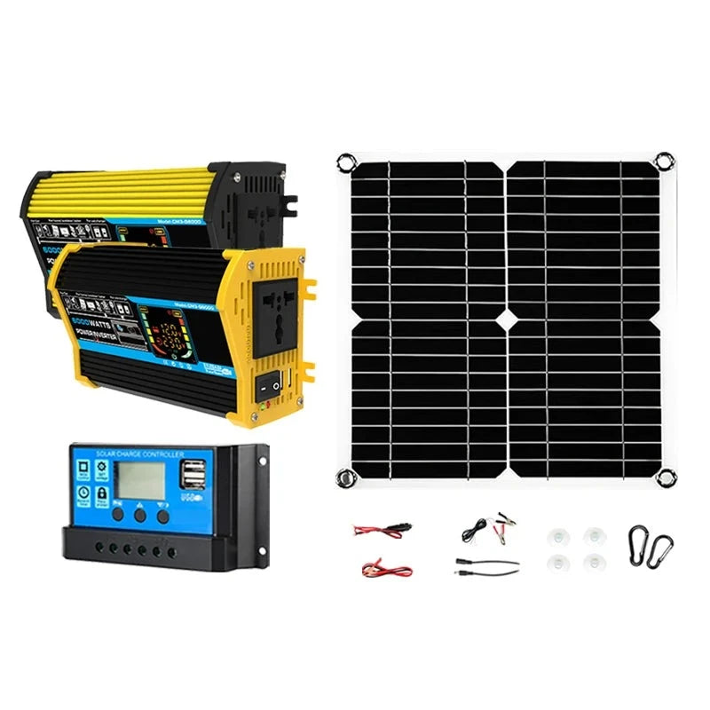 200w Solar Panel Kit With Battery And Inverter