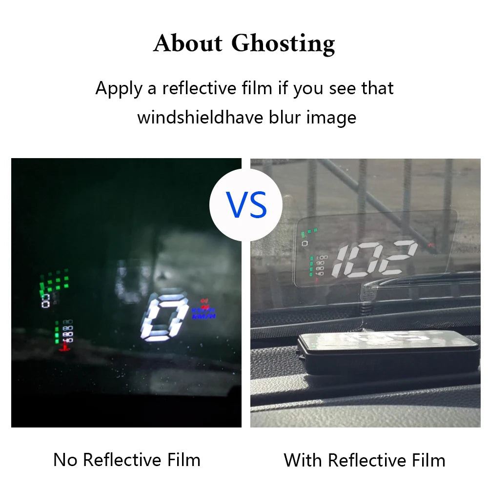 A900 Auto Hud Display  Windshield Speedometer