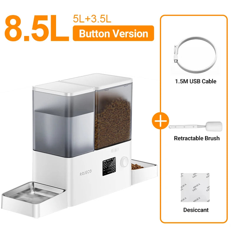 2In1 Automatic Pet Feeder Gravity Water Fountain