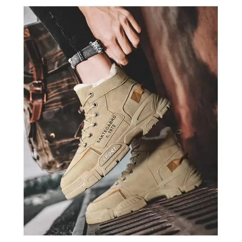 Men Winter Fashion Plush Boots