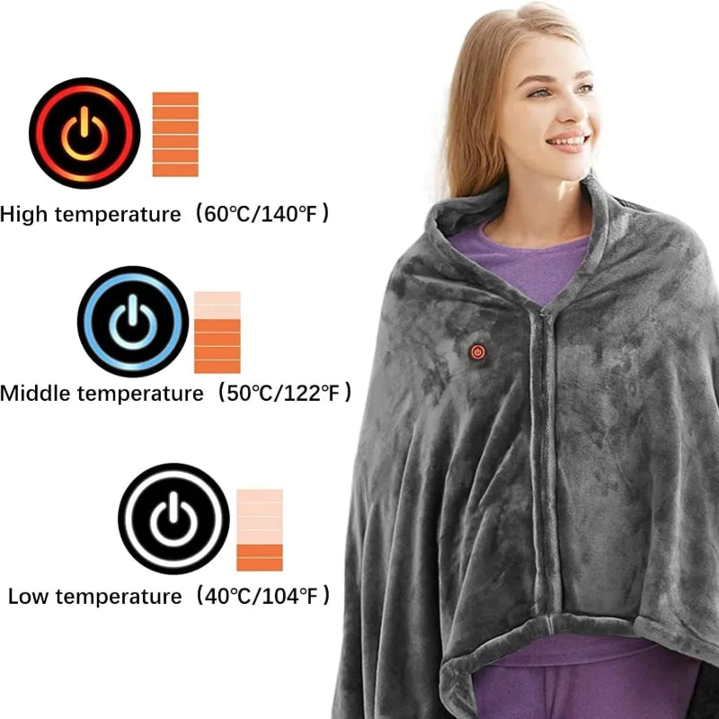 USB Heated Wearable Blanket