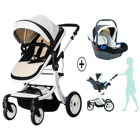 3 in 1 Baby Stroller with car seat