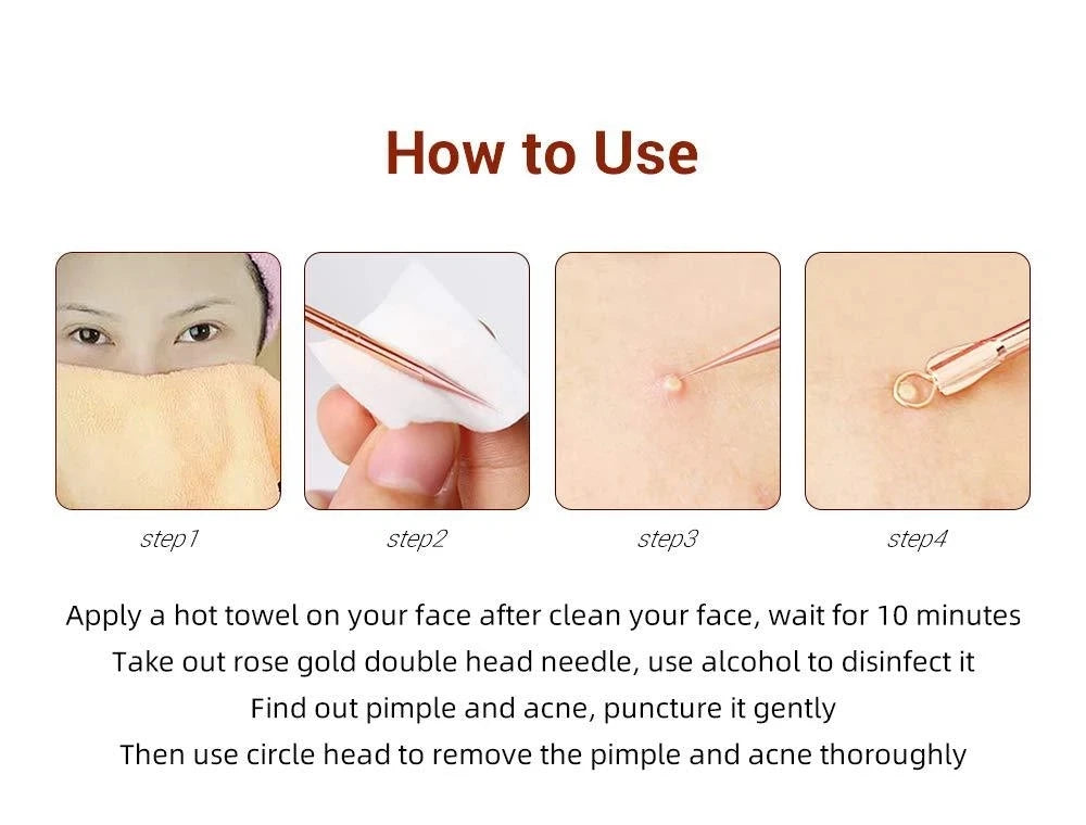 4pcs Blackhead Acne Remover Set