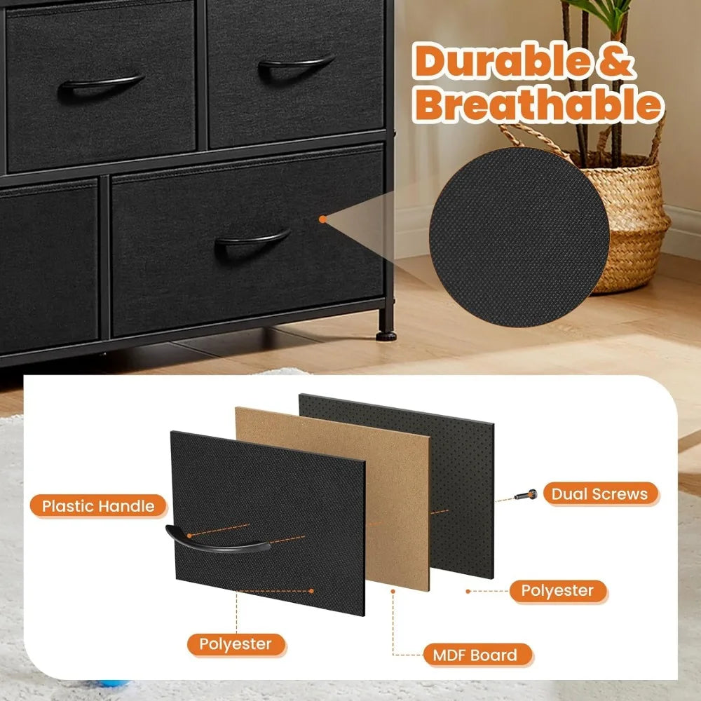 5-Drawer Fabric Dresser