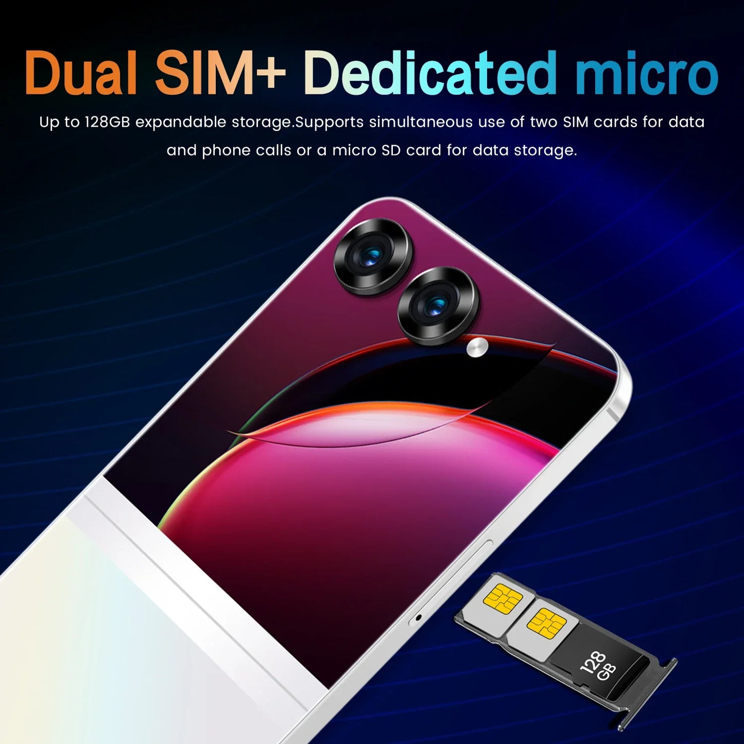 7.3 Inch S25 Ultra 16GB+1TB Unlocked HD SmartPhone