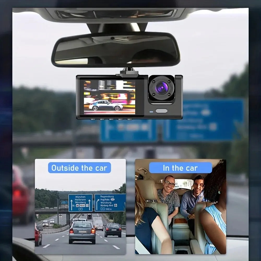 W/ IR Night Vision Loop Recording Dash Cam