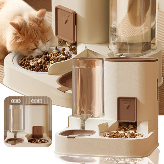 Pet Cat Water Food Dispenser